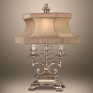 One Light Nickel Table Lamp