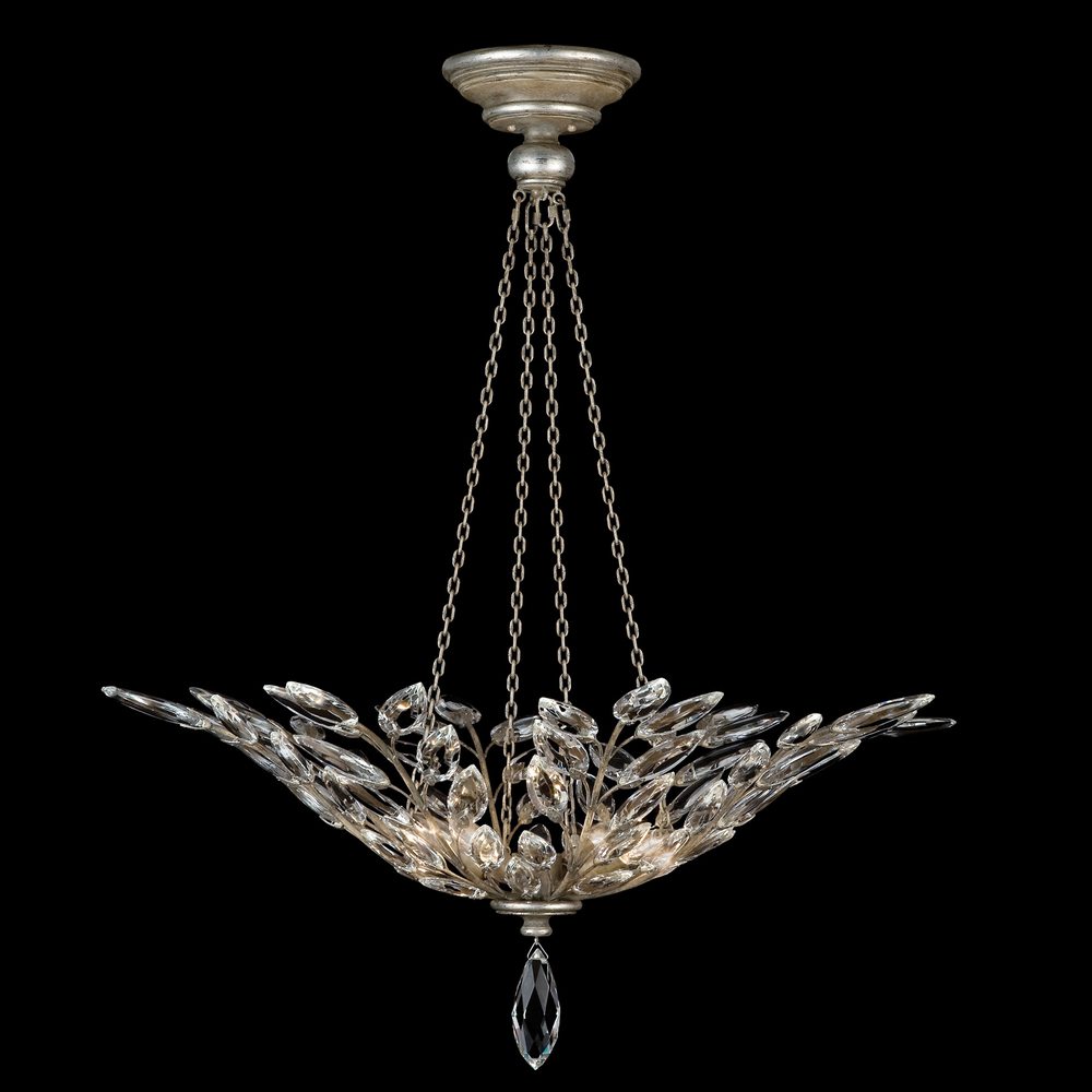 Crystal Laurel 35"W Round Pendant